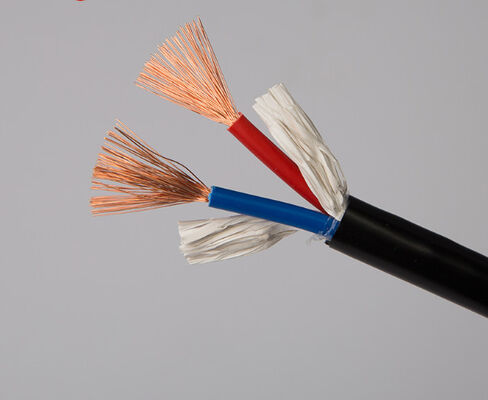 کابل برق هسته مس 2 هسته RVV0.5 0.75 1.0 1.5 2.5 4 سیم پوشه نرم مربع نظارت